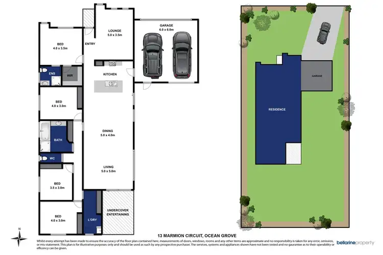 Floorplan of Homely house listing, 13 Marmion Circuit, Ocean Grove VIC 3226