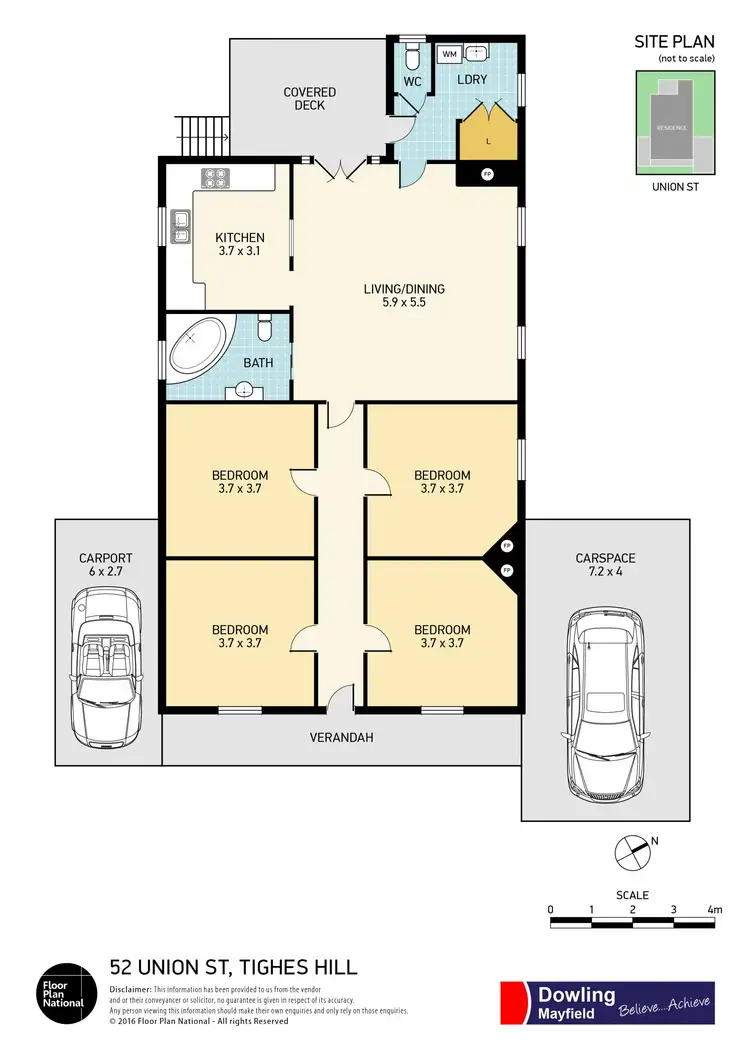 Floorplan of Homely house listing, 52 Union Street, Tighes Hill NSW 2297