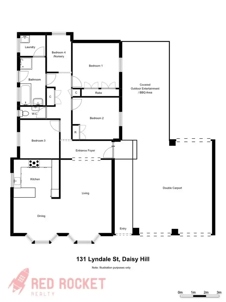 Floorplan of Homely house listing, 131 Lyndale Street, Daisy Hill QLD 4127
