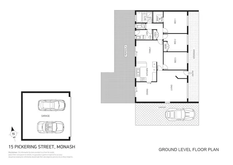 Floorplan of Homely house listing, 15 Pickering Street, Monash ACT 2904