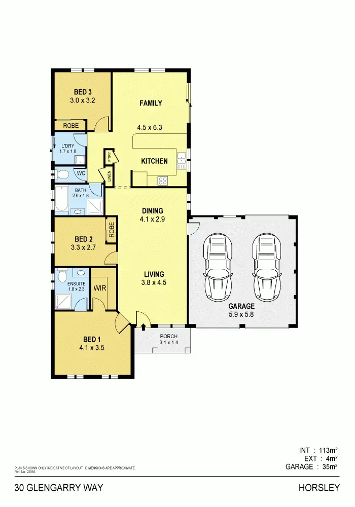 Floorplan of Homely house listing, 30 Glengarry Way, Horsley NSW 2530