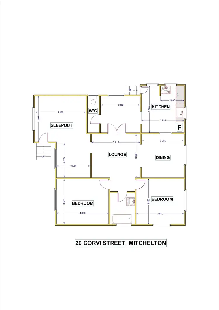 Floorplan of Homely house listing, 20 Corvi Street, Mitchelton QLD 4053