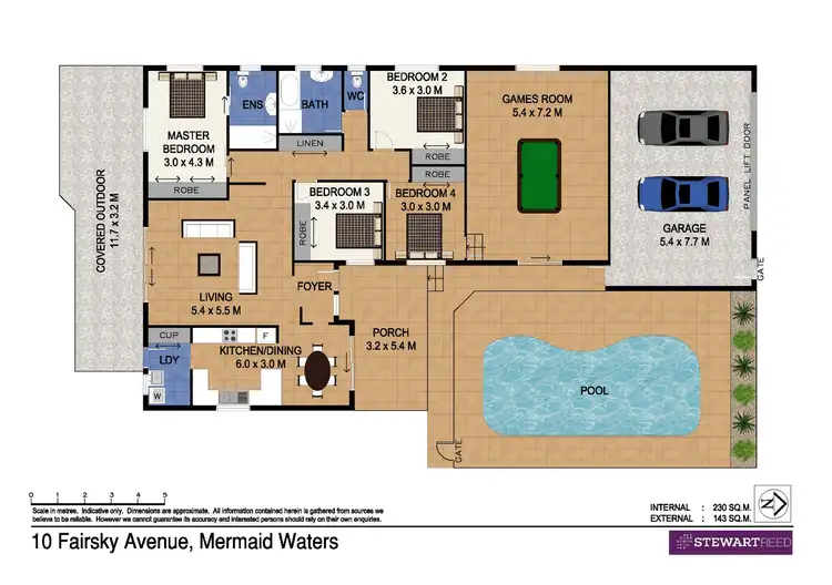 Floorplan of Homely house listing, 10 Fairsky Avenue, Mermaid Waters QLD 4218