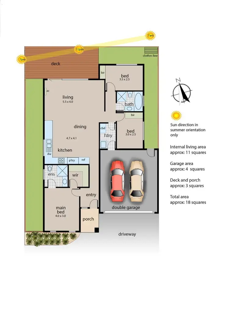Floorplan of Homely unit listing, 8/15 Warrenwood Place, Langwarrin VIC 3910
