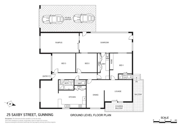 Floorplan of Homely house listing, 25 Saxby Street, Gunning NSW 2581
