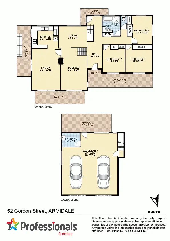 Floorplan of Homely house listing, 52 Gordon Street, Armidale NSW 2350