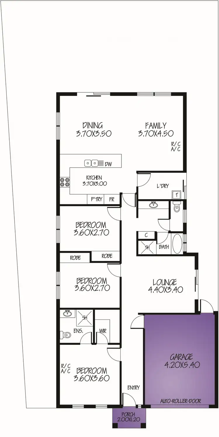 Floorplan of Homely house listing, 36 Field Street, Parafield Gardens SA 5107