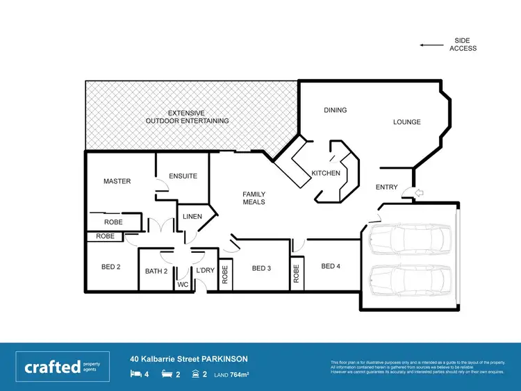 Floorplan of Homely house listing, 40 Kalbarri Street, Parkinson QLD 4115