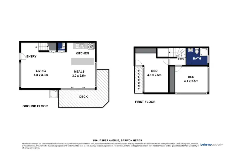 Floorplan of Homely townhouse listing, 1/16 Jasper Avenue, Barwon Heads VIC 3227