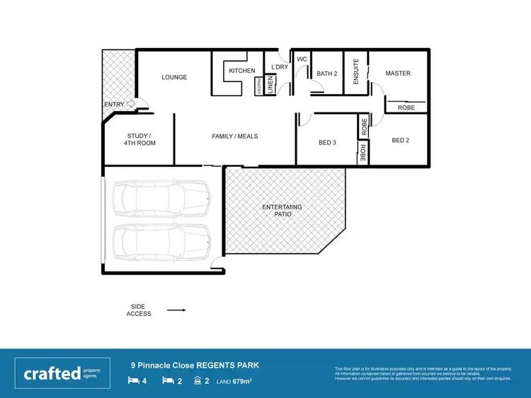 Floorplan of Homely house listing, 9 Pinnacle Close, Regents Park QLD 4118