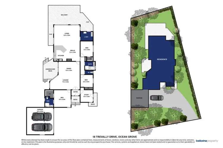 Floorplan of Homely house listing, 18 Trevally Drive, Ocean Grove VIC 3226