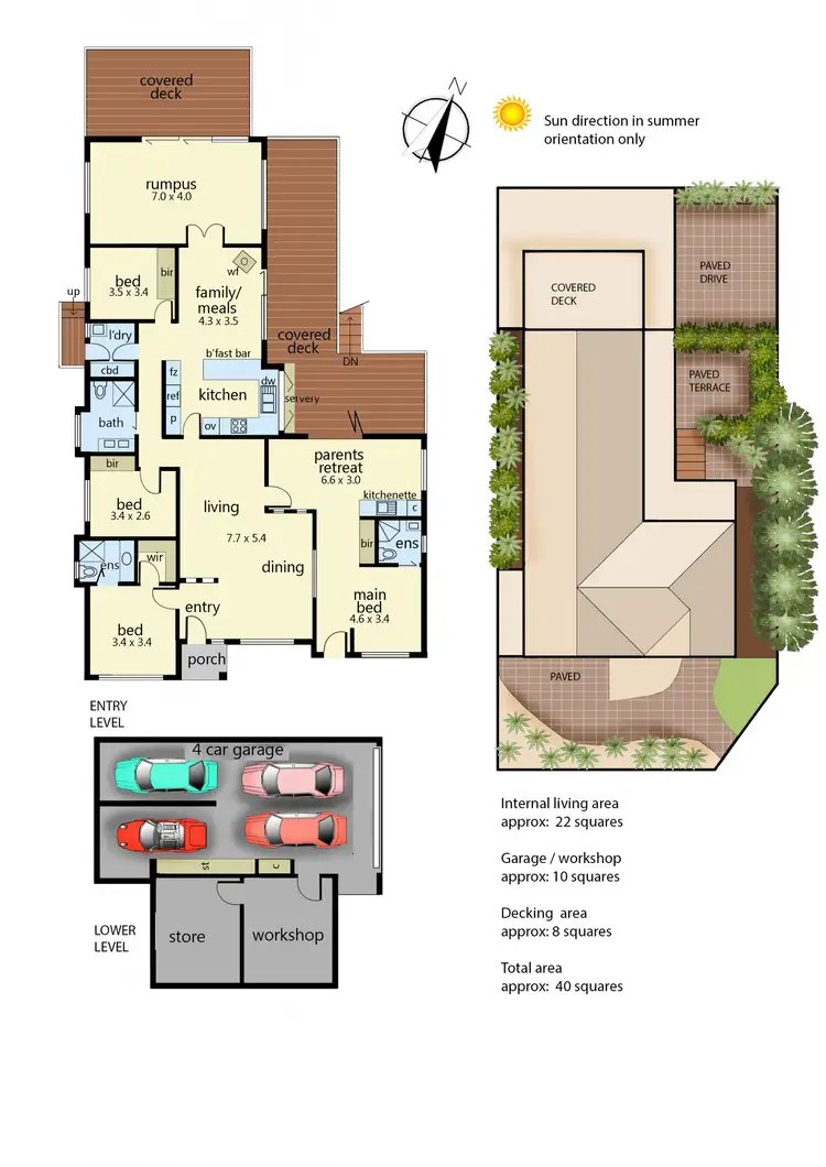 Floorplan of Homely house listing, 1 Olearia Crescent, Langwarrin VIC 3910
