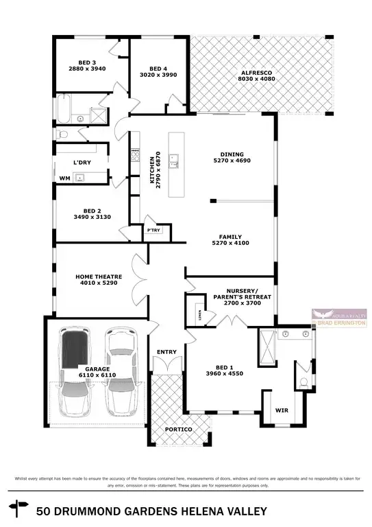 Floorplan of Homely house listing, 50 Drummond Gardens, Helena Valley WA 6056