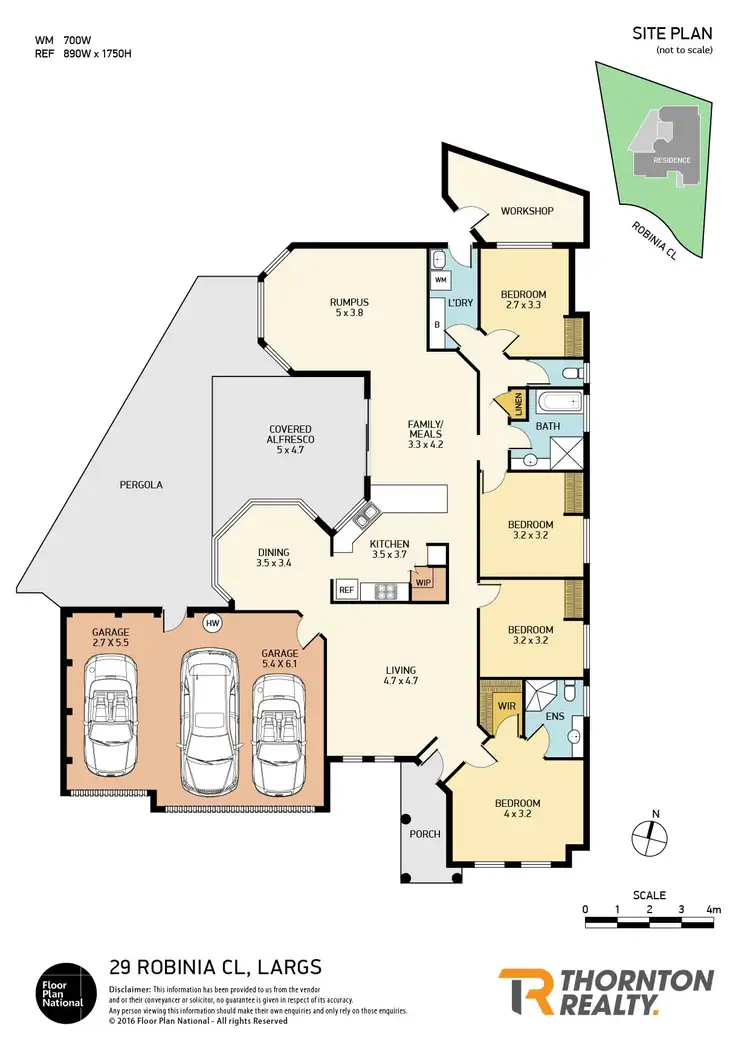 Floorplan of Homely house listing, 29 Robinia Close, Largs NSW 2320