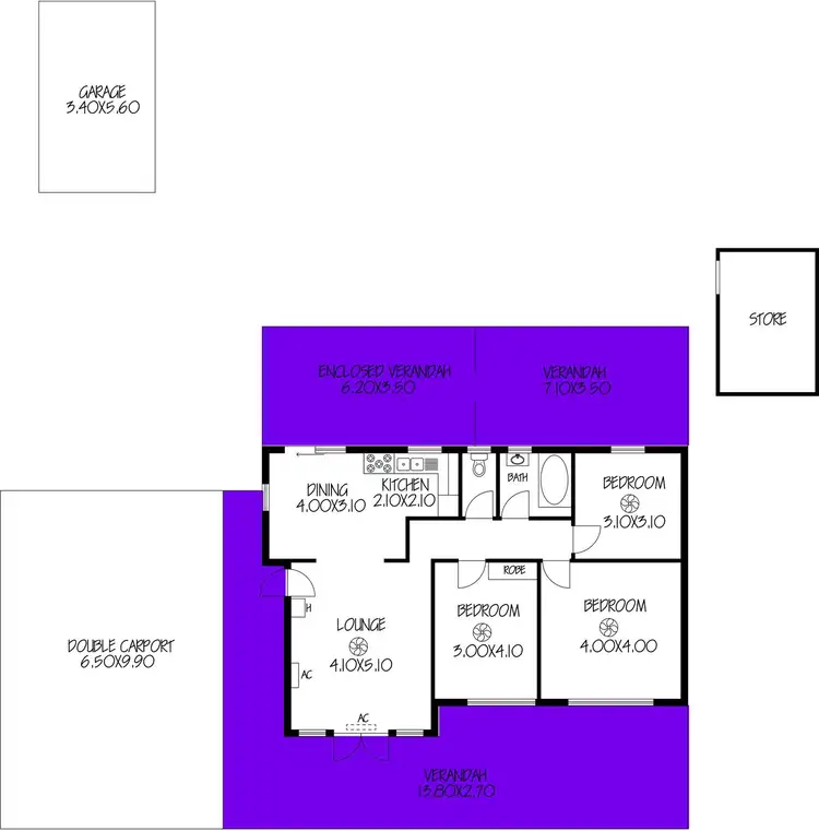 Floorplan of Homely house listing, 1110 Andrews Road, Munno Para West SA 5115