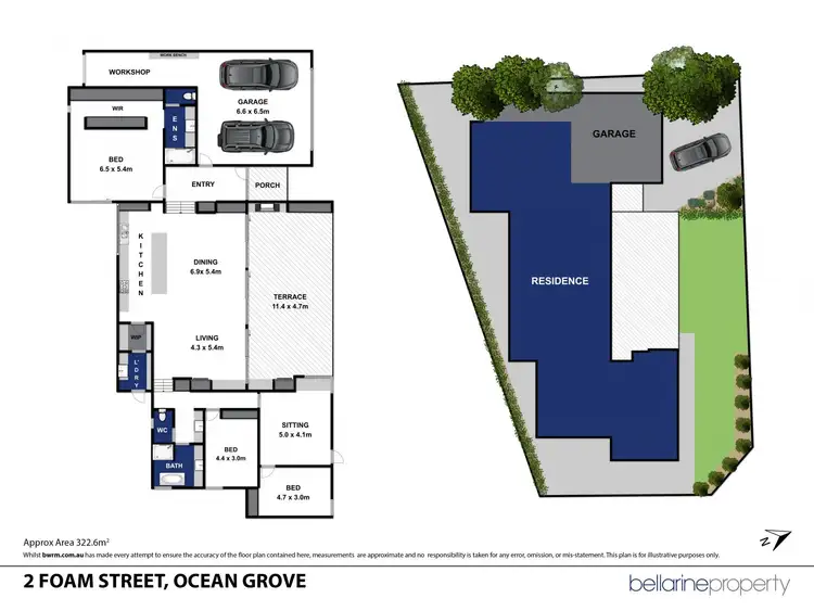 Floorplan of Homely house listing, 2 Foam Street, Ocean Grove VIC 3226