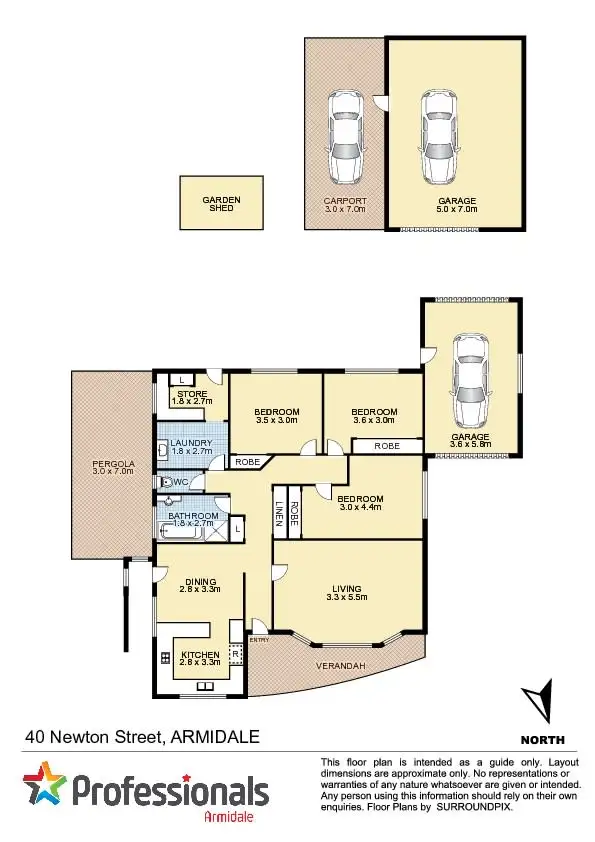 Floorplan of Homely house listing, 40 Newton Street, Armidale NSW 2350