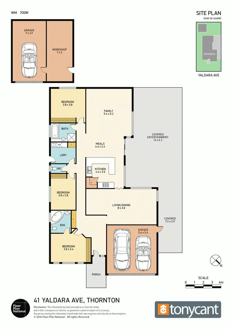 Floorplan of Homely house listing, 41 Yaldara Avenue, Thornton NSW 2322