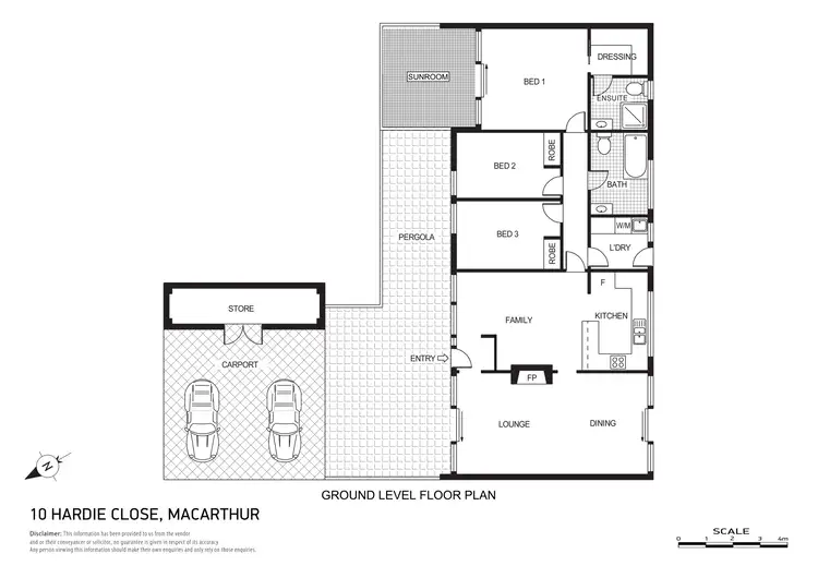 Floorplan of Homely house listing, 10 Hardie Close, Macarthur ACT 2904