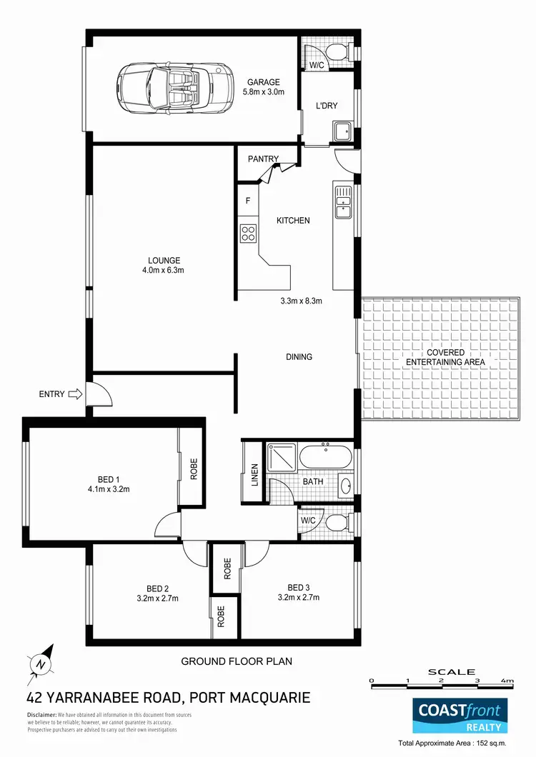 Floorplan of Homely house listing, 42 Yarranabee Road, Port Macquarie NSW 2444