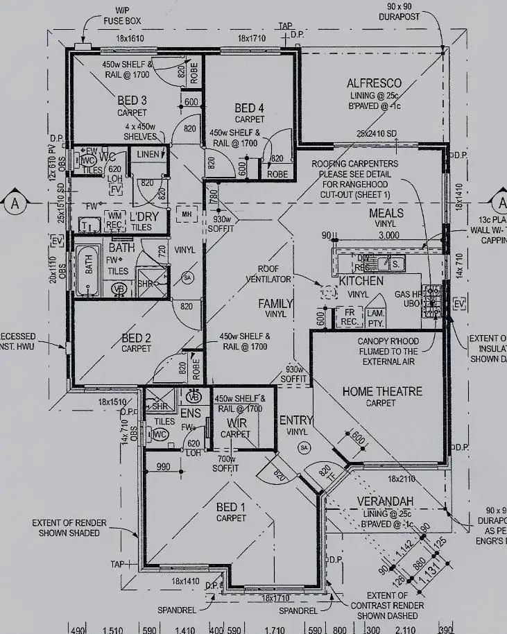 Floorplan of Homely house listing, 19 Grassdale Parkway, Ellenbrook WA 6069