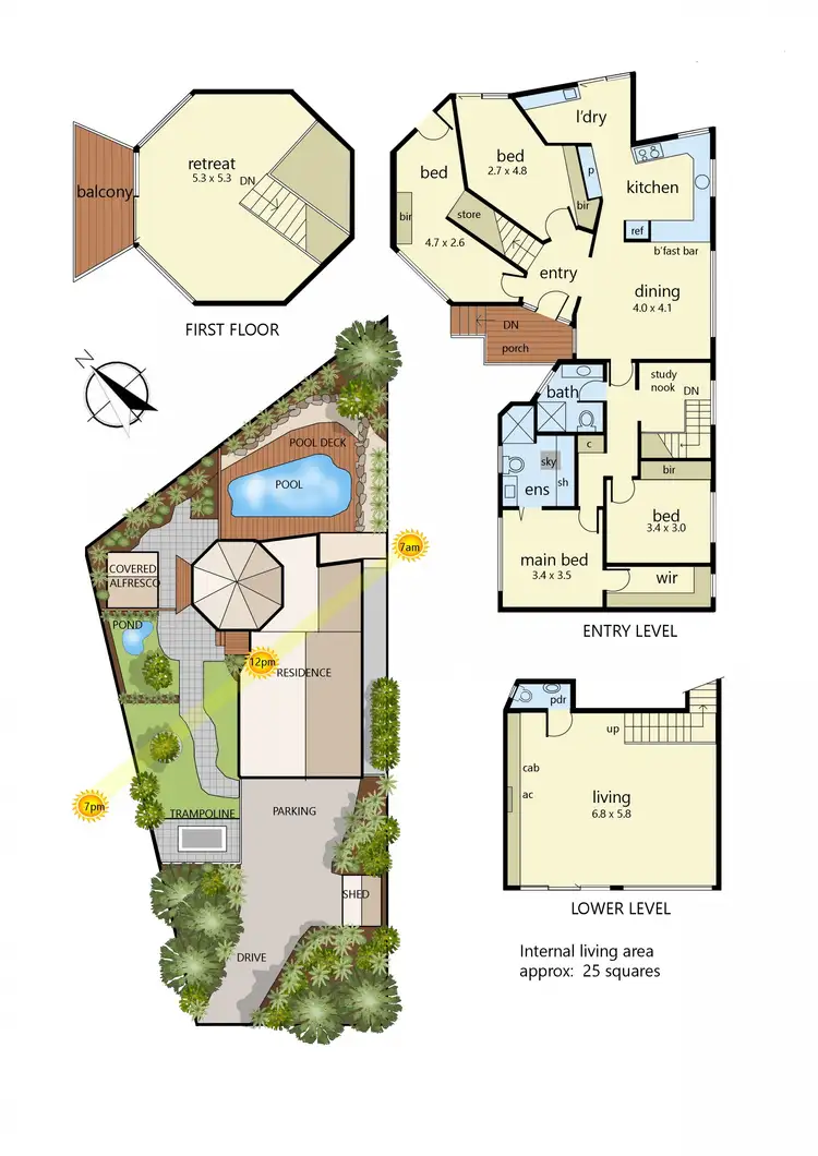 Floorplan of Homely house listing, 6 Dianella Court, Frankston VIC 3199
