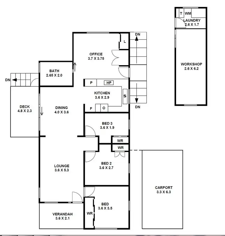 Floorplan of Homely house listing, 22 Melba Road, Woy Woy NSW 2256
