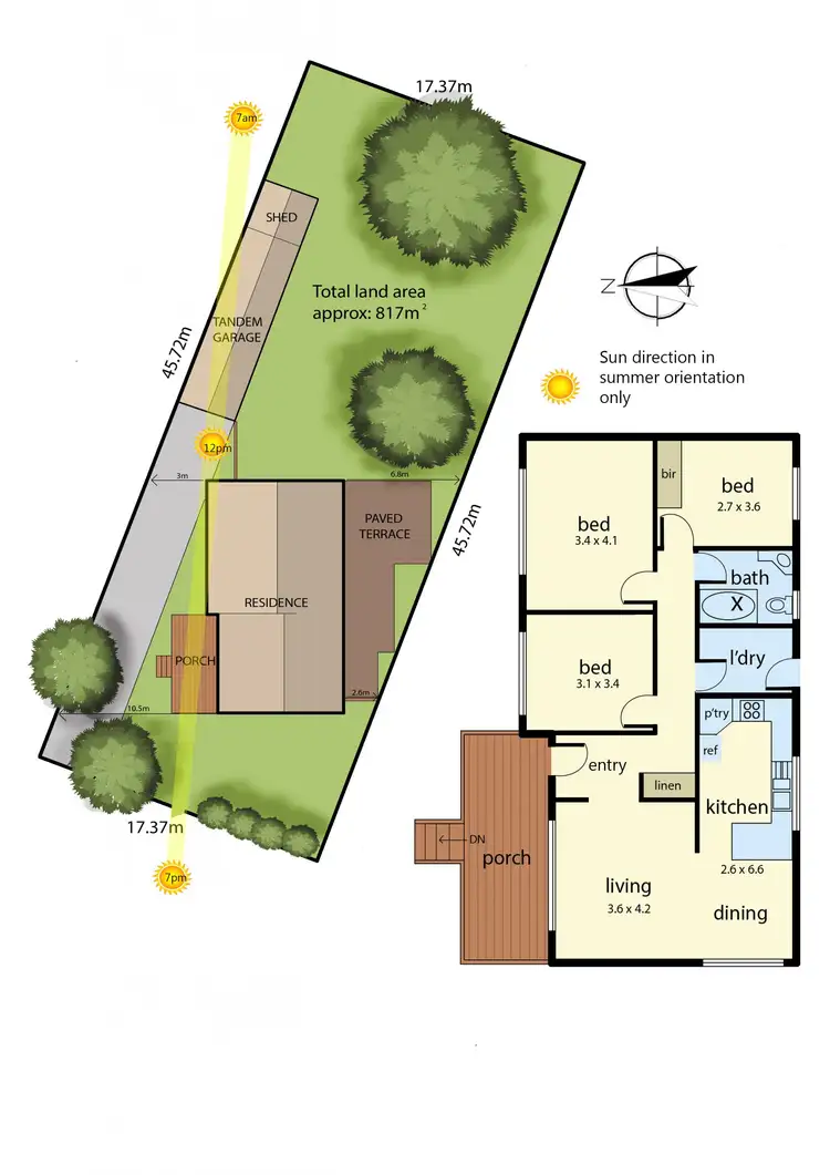 Floorplan of Homely house listing, 4 Gulwa Avenue, Frankston VIC 3199