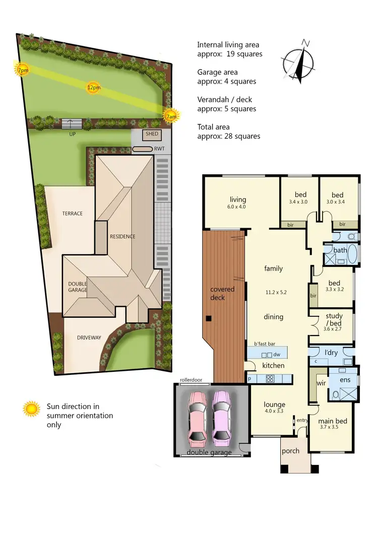 Floorplan of Homely house listing, 5 Dunmore Close, Langwarrin VIC 3910