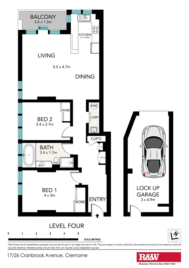 Floorplan of Homely apartment listing, 17/26 Cranbrook Avenue, Cremorne NSW 2090