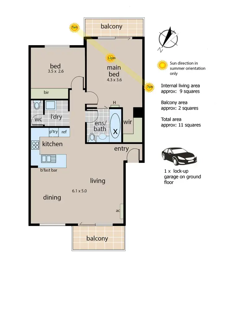 Floorplan of Homely apartment listing, 60/5 Thompson Road, Patterson Lakes VIC 3197