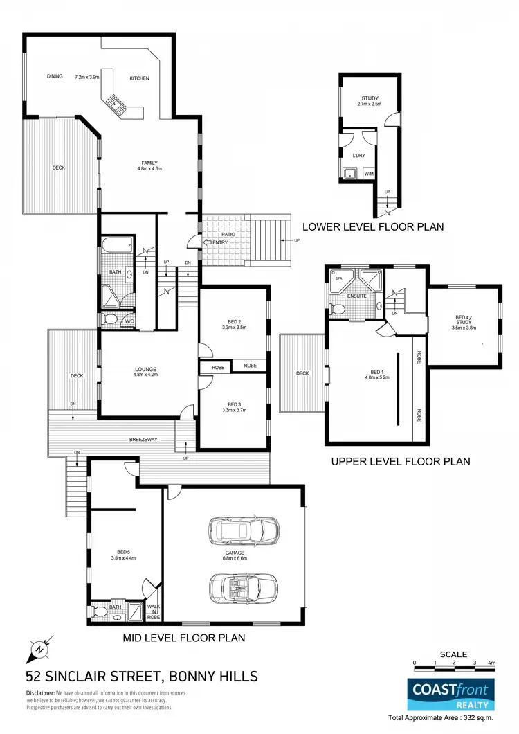 Floorplan of Homely house listing, 52 Sinclair Drive, Bonny Hills NSW 2445