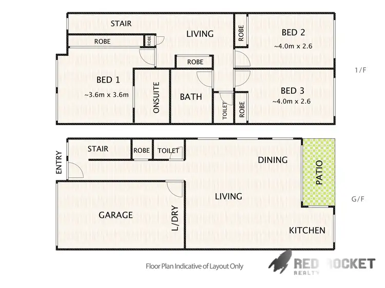 Floorplan of Homely townhouse listing, 45/2-10 Cascade Drive, Underwood QLD 4119