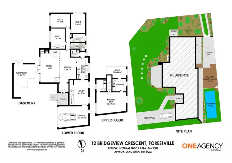 Floorplan of Homely house listing, 12 Bridgeview Crescent, Forestville NSW 2087