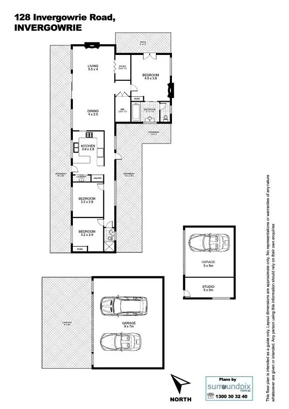 Floorplan of Homely house listing, 128 Invergowrie Road, Armidale NSW 2350