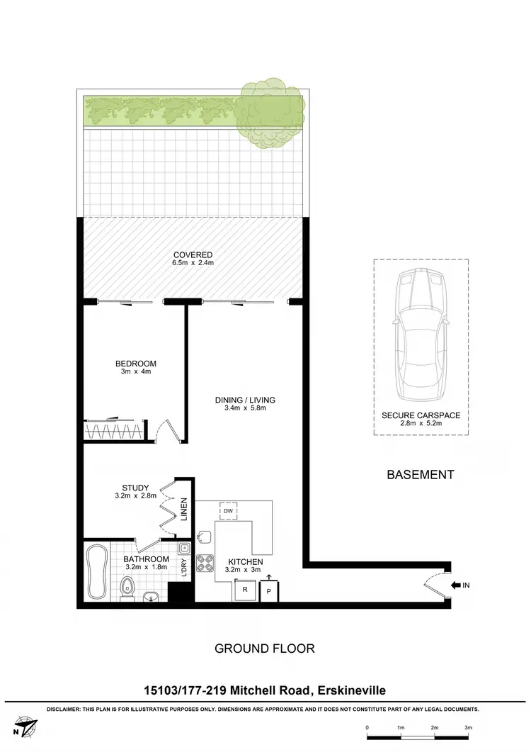Floorplan of Homely apartment listing, 15103/177-219 Mitchell Road, Erskineville NSW 2043