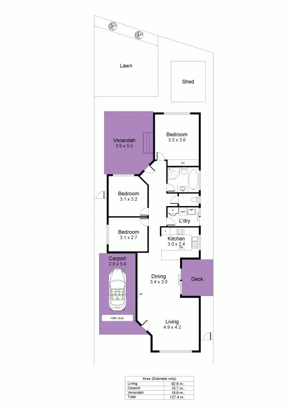 Floorplan of Homely house listing, 1/2a Thistle Avenue, Klemzig SA 5087