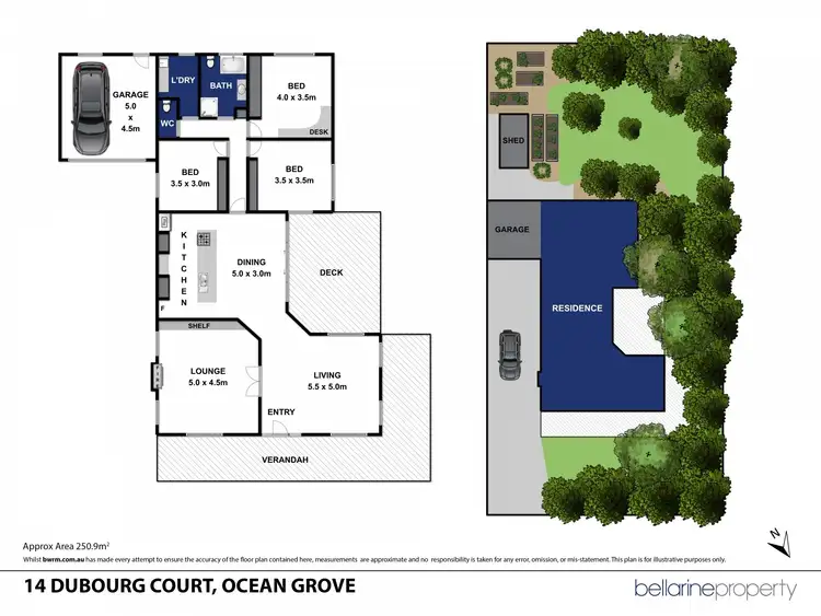 Floorplan of Homely house listing, 14 Dubourg Court, Ocean Grove VIC 3226