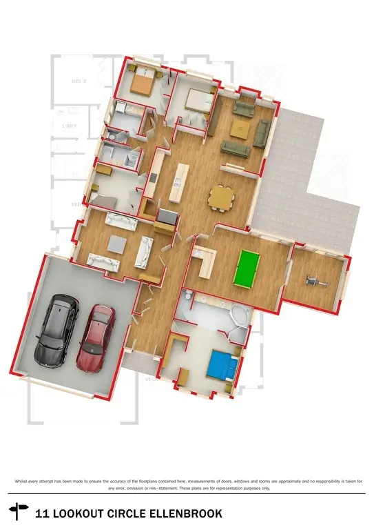 Floorplan of Homely house listing, 11 Lookout Circle, Ellenbrook WA 6069
