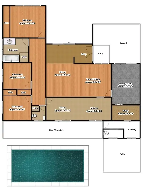 Floorplan of Homely house listing, 139 Campbellfield Aveune, Bradbury NSW 2560
