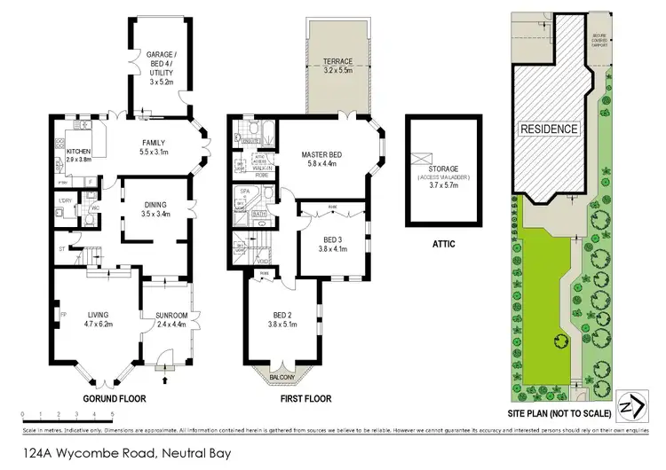 Floorplan of Homely house listing, 124A Wycombe Road, Neutral Bay NSW 2089