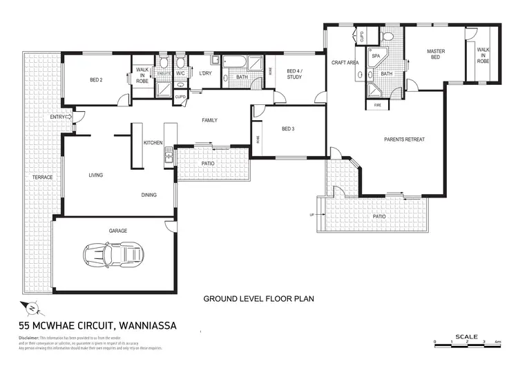 Floorplan of Homely house listing, 55 McWhae Circuit, Wanniassa ACT 2903