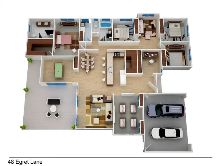 Floorplan of Homely house listing, 48 Egret Lane, Moore Park Beach QLD 4670