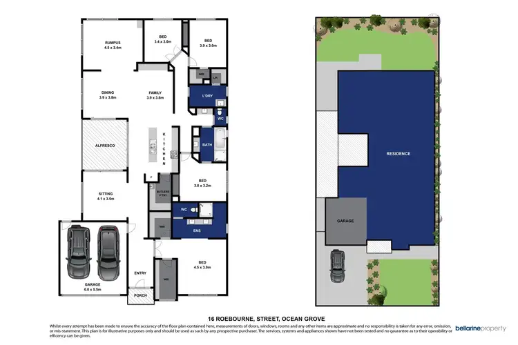 Floorplan of Homely house listing, 16 Roebourne Street, Ocean Grove VIC 3226