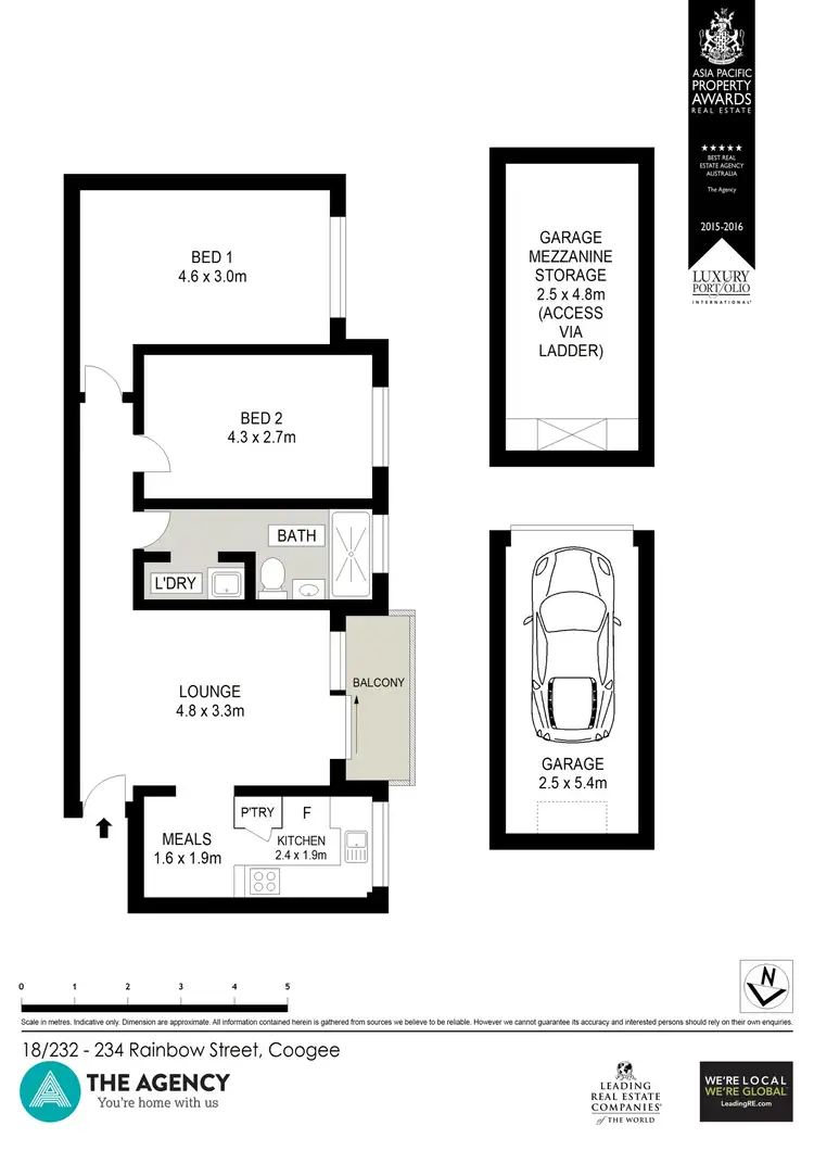 Floorplan of Homely apartment listing, 18/232 - 234 Rainbow Street, Coogee NSW 2034