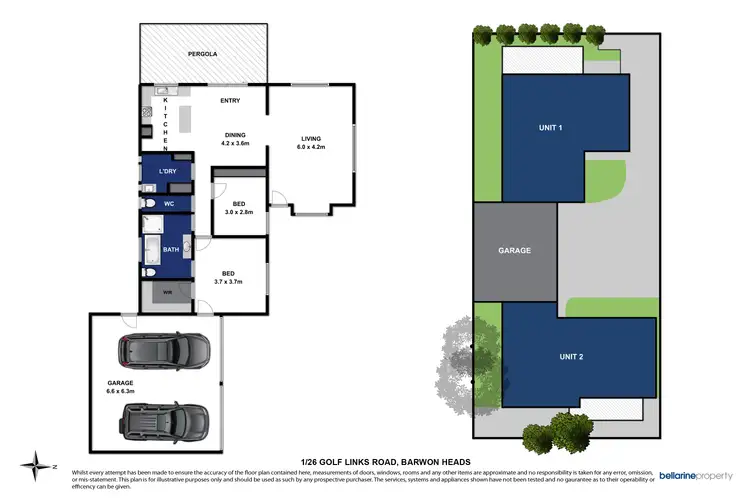 Floorplan of Homely unit listing, 1/26 Golf Links Road, Barwon Heads VIC 3227
