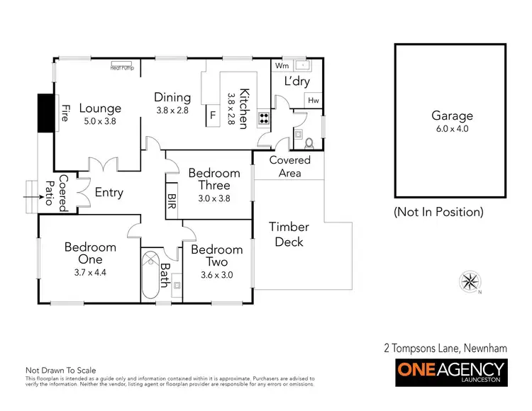 Floorplan of Homely house listing, 2 Tompsons Lane, Newnham TAS 7248