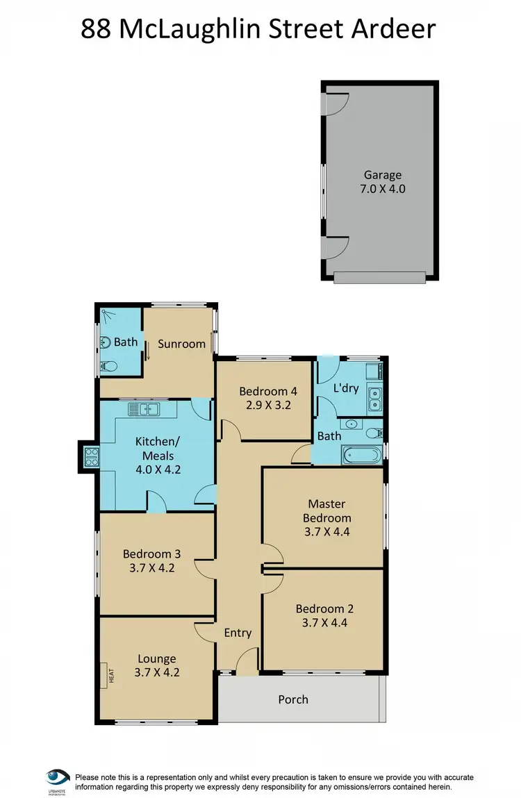 Floorplan of Homely house listing, 88 Mclaughlin Street, Ardeer VIC 3022