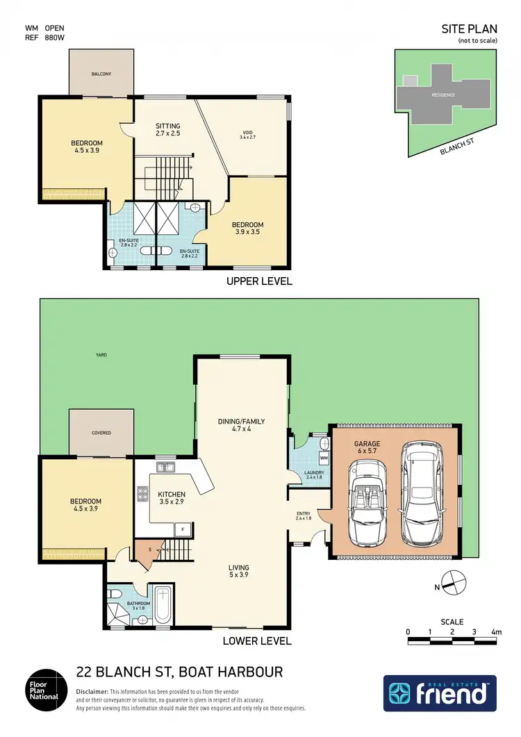 Floorplan of Homely semi-detached listing, 22 Blanch Street, Boat Harbour NSW 2316