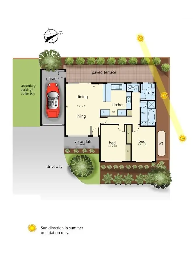 Floorplan of Homely unit listing, 1/26 Lang Road, Langwarrin VIC 3910
